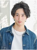 爽やかアップバング、ウェーブhair