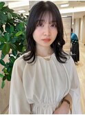 透明感グレー×韓国ヘア