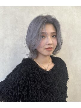 リア(Lia by KENJE) Lia&今井彪河 アンブレラカラー♪ シルバー&ラベンダー