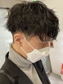 フィフス 栄(fifth) ツイストスパイラルパーマメンズパーママッシュウルフフェード