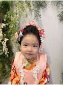 日本髪で七五三