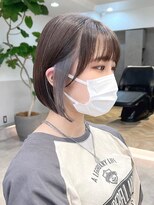 グラフ 銀座(GRAFF)&nbsp;イヤリングカラーボブインナーカラーぱつっとボブ