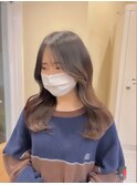落ち着いた柔らかいレイヤースタイル