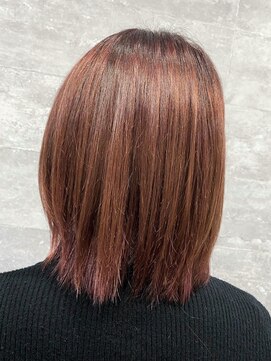 トゥルートラスト 和戸店(True Trust) 大人可愛い20代30代40代デザインカラー 裾カラー ピンクブラウン