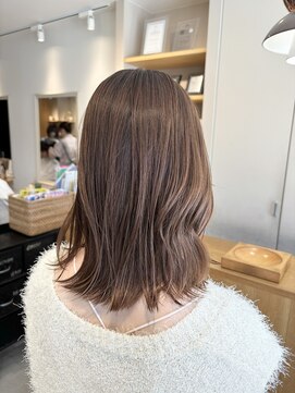 トリート 浦安店(TREAT) 切りっぱなし×くすみベージュ