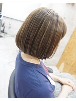 ヘアテリア リュウ 大塚(hair teria ryu) ミニボブ/ハイライト