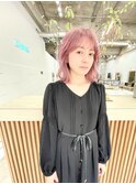 ペールピンク×レイヤーカット