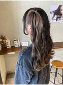 インナーカラー/ハーフツイン/20代