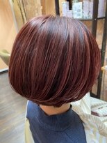 ヘアーアトリエフィロソフィー(PHILOSOPHY)&nbsp;ハイライトカラー　ピンクバイオレット