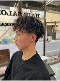 フェード&パーマ #理容室#平井#バーバー#パーマ