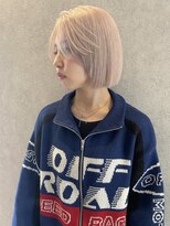 コト 福井大和田店(coto) 福井　大和田　ハイトーンボブ　ホワイトカラー　ケアブリーチ