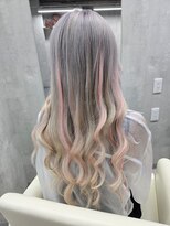 ボヤージュニケ(Voyage Nike)&nbsp;ホワイトシルバー×ピンクメッシュ