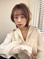 ロンドプロフィール 浦和(Lond profil)&nbsp;顔まわりレイヤー外ハネ韓国風ヘア髪質改善浦和ボブ