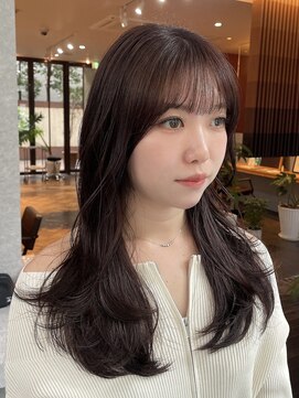 ミンナノポリシー(MIN NANO//POLICY) 透け艶ピンクブラウン｜ローレイヤー