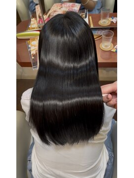 髪質改善ストレート/髪質改善/美髪ロング/黒髪ロング/縮毛矯正