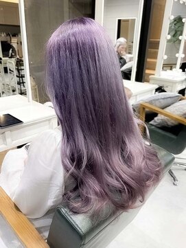 ラベンダーパープルカラーロング