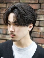 ルーシー 渋谷(LUCEY)&nbsp;センターパートフェザーパーマシャドウパーマメンズパーマ