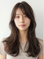 アースモード 亀戸店(EARTH Mode)&nbsp;◎ブリーチなし！ヘーゼルベージュ！カットカラーロング