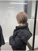 【COEUR/SHUEI】ハイトーンベージュ ショートウルフ