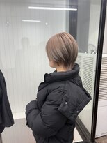 ヘアースマイルクー(HAIR SMILE COEUR) 【COEUR/SHUEI】ハイトーンベージュ ショートウルフ
