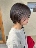 イメチェン/ピンクベージュ/アンブレラカラー/前髪/蟹江