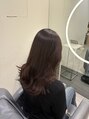 レト 梅田店(LETO)&nbsp;柔らかブラウン、顔まわりレイヤーを外巻きで大人可愛く♪