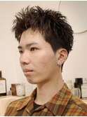 『校則回避◎』スパイキーパーマ