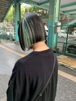 ペレ 原宿(PELE)&nbsp;ダークパープル/ナチュラルショート/夏のヘアアレンジ/原宿