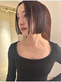 切りっぱなしボブ髪質改善ストレート