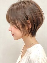 ウィールール 栄町店(WE RULE) レイヤーショートボブ小顔外ハネスタイルグレージュ