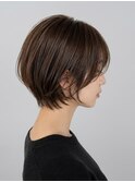 【垢抜け】顔まわりの透け感でおしゃれ度UP＊大人ショートボブ