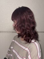 マロ(MALo) 暖色カラー チェリーレッド カシスレッド レイヤーパーマ