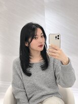 ミヨン 京橋店(miyon)&nbsp;韓国レイヤーカット×暗髪カラー×髪質改善