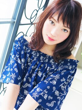 ヘア ジュレ ドゥ(hair jurer deux) 【ヘアジュレドゥ 古居】 愛されカワイイエアリー女子ミディ