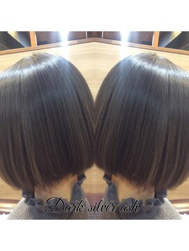 ヘアーメイク トレコローリ(hair make trecolori) 【trecolori津田沼】ダークシルバー アッシュ