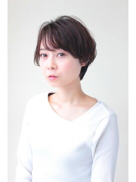 ヘアメイク シュシュ(Hair make chou chou) 大人かわいい前髪ココアブラウンフリンジウェーブ20代30代