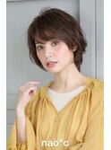 【奈良/富雄nao*c】丸みシルエットの柔らかフワッとボブヘア