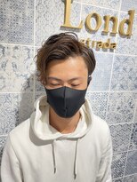 ロンド ストラーダ 心斎橋(Lond strada)&nbsp;【津賀　涼】大人カッコいい無造作パーマアップバングショート☆