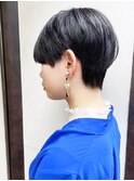 《knit銀座》大人黒髪20代30代40代ハンサムショート丸み前下がり