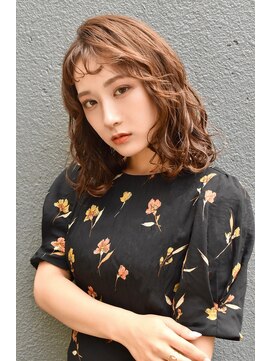 ブゾン(buZon) 【buZon ブゾン】ミディアムパーマ☆シースルーバンク