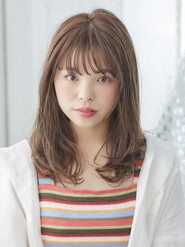 アンフィニー 銀座(ANFINI) 『アンフィニ東銀座』小顔バングミルクティーカラー