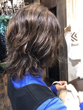 ヘアー クリエイト カルバリ(HAIR CREATE Calbari) ナチュラルハイライトウルフパーマ