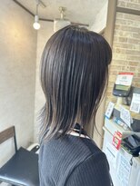 ヘアーリゾートガーデンバイトロント 船橋法典店(Hair Resort Garden by Toronto)&nbsp;外ハネ×カーキグレー 【船橋、西船橋、市川大野、塚田】