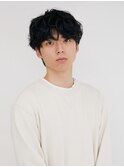 ハイライト/マッシュパーマ/ウルフ/アッシュブラック[新宿駅]