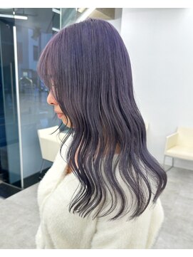 ベレーザ 渋谷(BELEZA) 5657ニュアンスカラーシースルーバングパープルブラックオンブレ