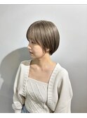 ハイトーン/グレージュ/ショートボブ