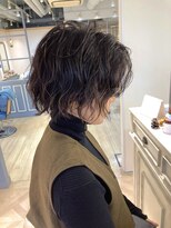 シェノン 赤羽店(CHAINON)&nbsp;トレンド髪型ウェーブボブルフ30代40代ヘアスタイル丸顔面長