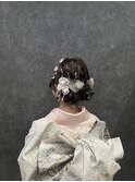 成人式　ツインお団子