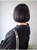 透け感ボブ