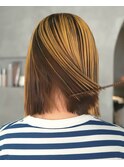 20代30代40代大人かっこいいハイライトブリーチ無造作ミディ
